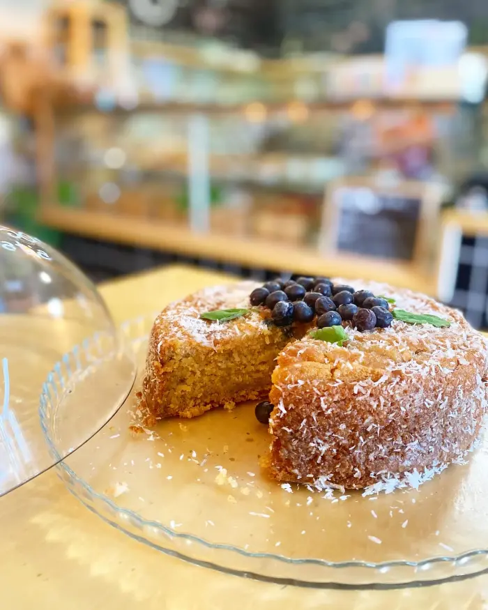 Bolo de mirtilos