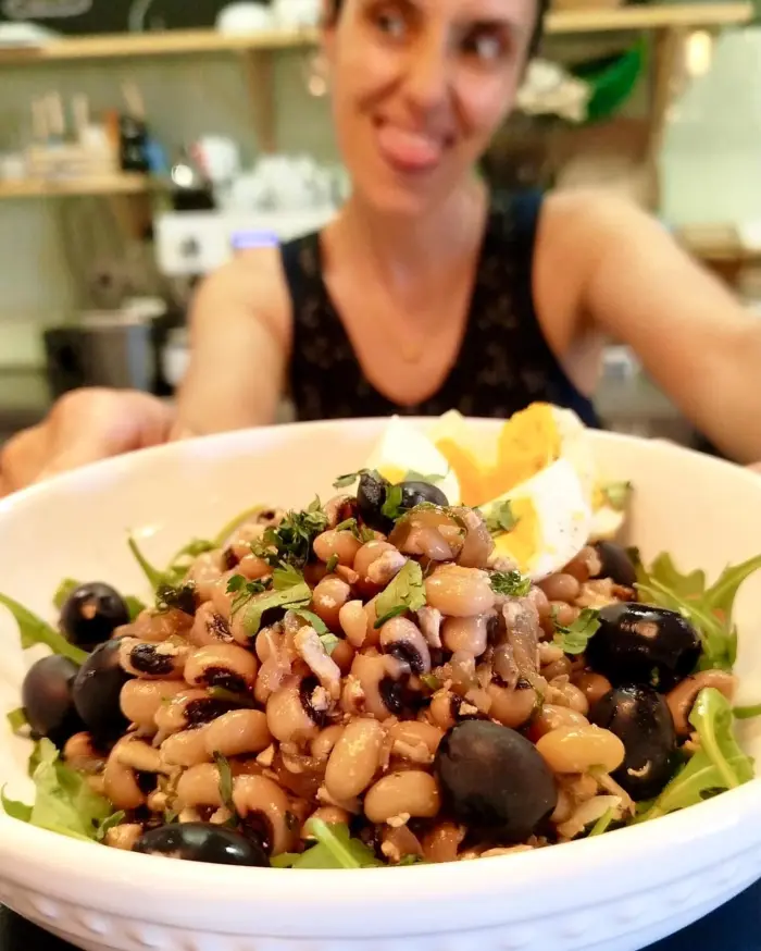 Salada de feijão-frade